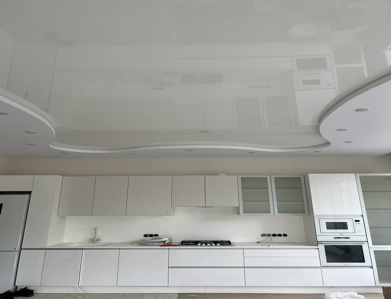 Потолок двухуровневый 25 м.кв.